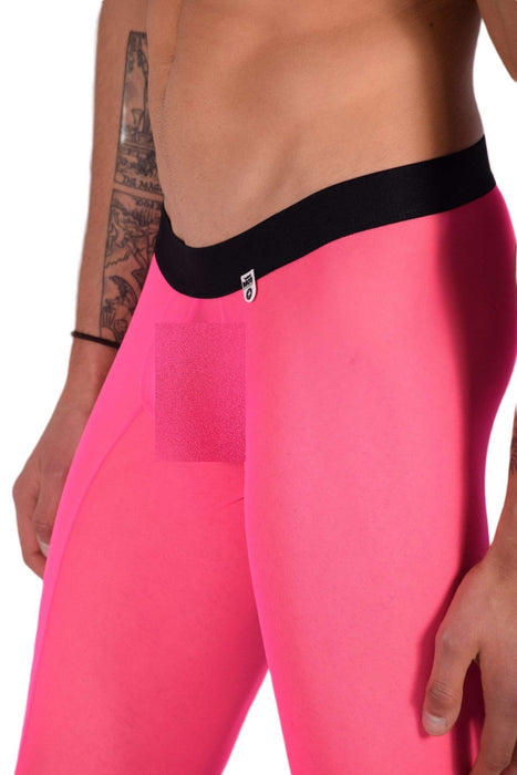 Malebasics MOB Mesh Tights Sheer Legging Hot Pink MBL63 10 - SexyMenUnderwear.com