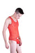 Malebasics MOB Singlet Eroticwear Sexy Mesh Thong Bodysuit Red MBL09 1 - SexyMenUnderwear.com