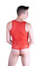 Malebasics MOB Singlet Eroticwear Sexy Mesh Thong Bodysuit Red MBL09 1 - SexyMenUnderwear.com