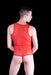 Malebasics MOB Singlet Eroticwear Sexy Mesh Thong Bodysuit Red MBL09 1 - SexyMenUnderwear.com