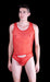 Malebasics MOB Singlet Eroticwear Sexy Mesh Thong Bodysuit Red MBL09 14