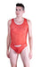 Malebasics MOB Singlet Eroticwear Sexy Mesh Thong Bodysuit Red MBL09 17