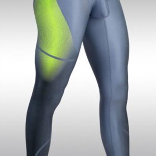 ErgoWear Sports Tight Leggings MAX SE Pants 3D Nose Shaped Pouch Grey/Green 1604