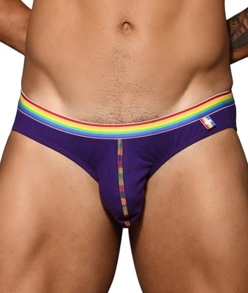 Medium ANDREW CHRISTIAN Boy Pride Rainbow Purple Brief Fun 83