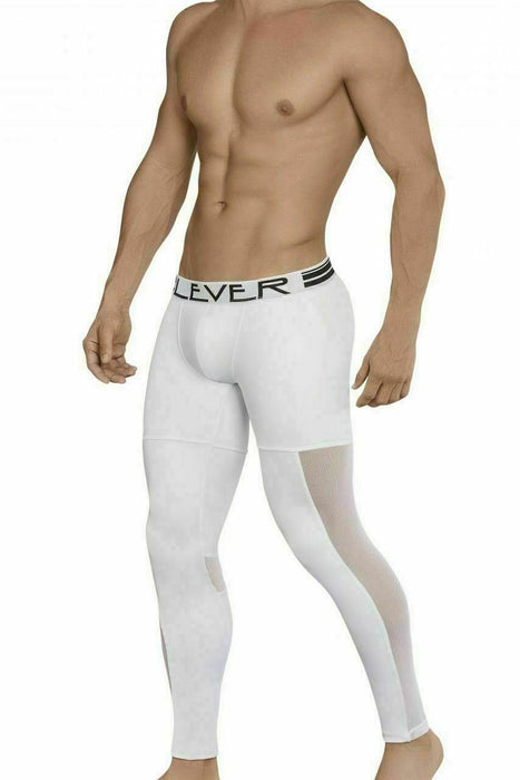 Medium CLEVER Legging Colossal Long John Leggings White 0313 3 - SexyMenUnderwear.com