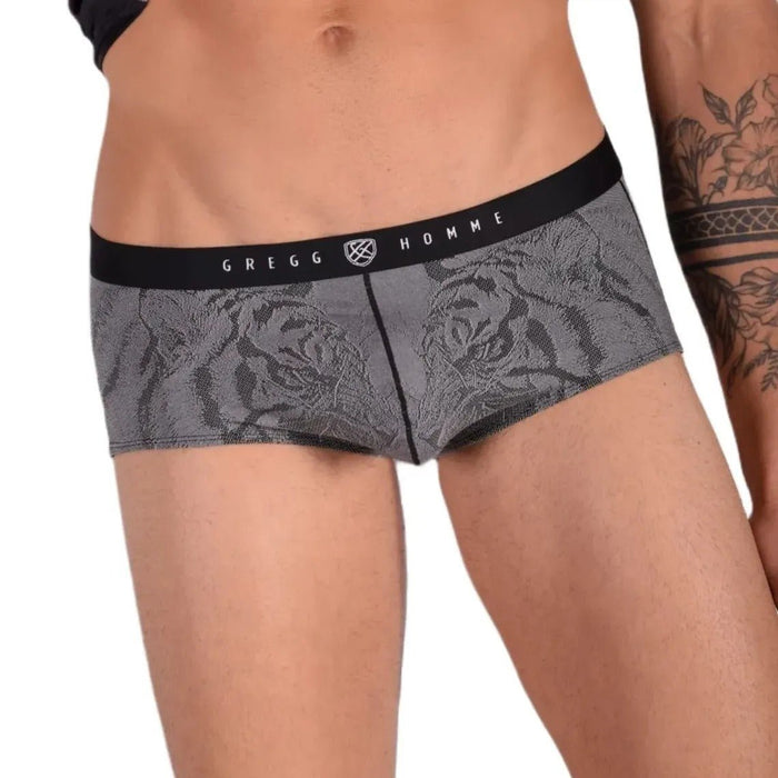 Medium Gregg Homme Kit Tank Top and Boxer Black/Grey 33658 MX14 - SexyMenUnderwear.com