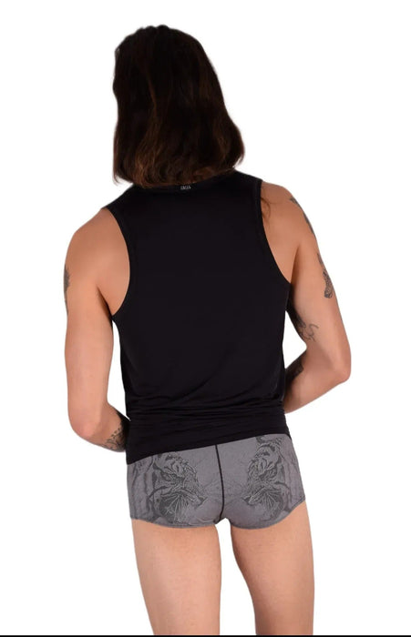 Medium Gregg Homme Kit Tank Top and Boxer Black/Grey 33658 MX14 - SexyMenUnderwear.com