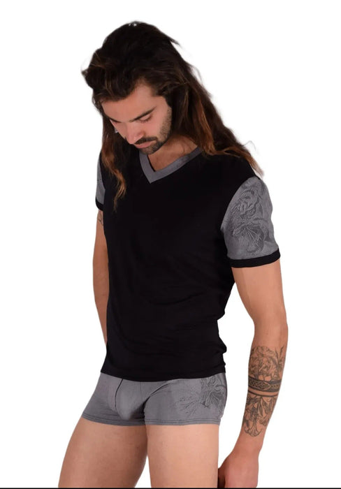 Medium Gregg Homme T-Shirt Black/Grey 33660 MX14 - SexyMenUnderwear.com