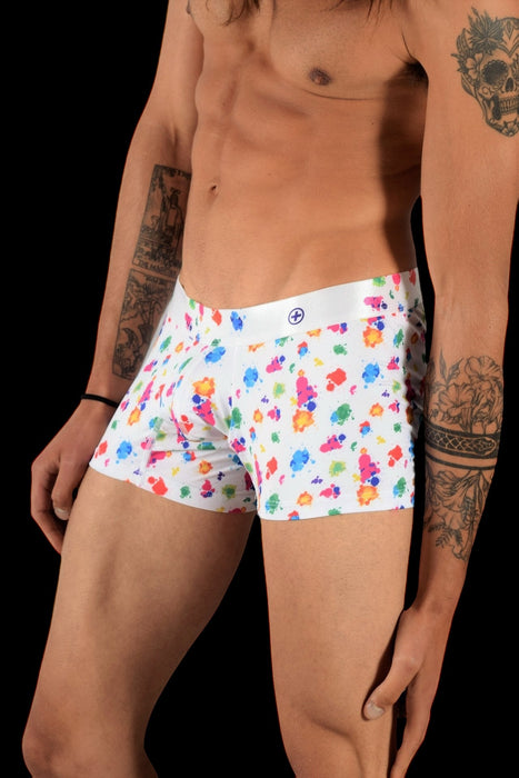 Medium Malebasics Boxer Hipster Quick Dry Fabric Boxer Splash MB201 125