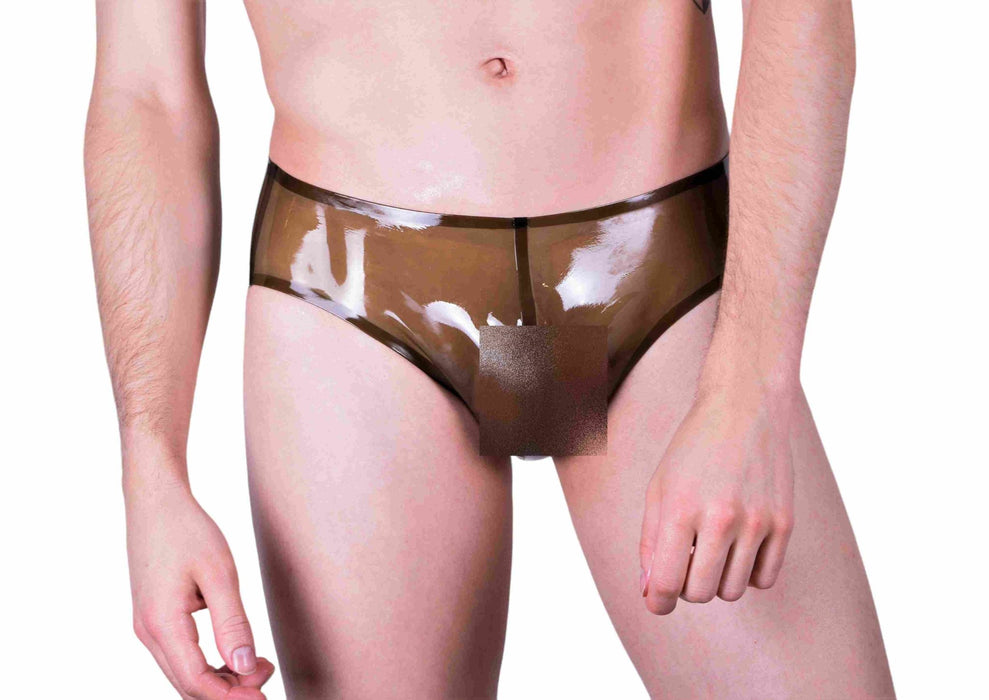 MEDIUM POLYMORPHE Latex Underwear Briefs Rubber Smoke UN - 015A - SexyMenUnderwear.com