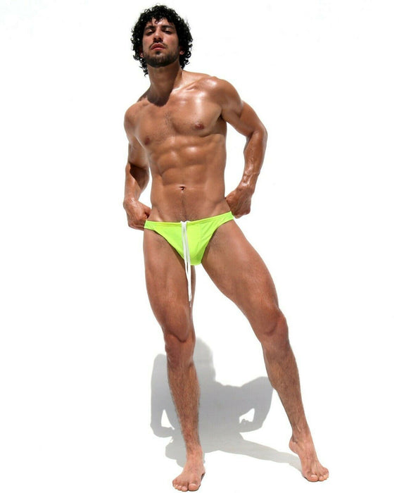 MEDIUM RUFSKIN Swim - Brief TUCK Luxury Swimwear Gleaming Metallic Finish Lemon 544