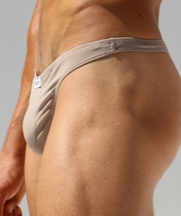 Medium RUFSKIN Thong Nas Mens Tangas T back Ultra Stretch Microfiber Tan - SexyMenUnderwear.com