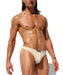 Medium RUFSKIN Thong Robert Stretchy Cotton Faix Fly Thongs Cream 77 - SexyMenUnderwear.com