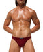 Medium RUFSKIN Thongs Robert Stretchy Cotton Faix Fly Thong Red Wine 77 - SexyMenUnderwear.com