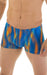 MEDIUM Skinz Swimsuits Square Cut Seamless Swimwear Trunk Low Cut Boxer 8172 2 - SexyMenUnderwear.com