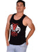 MEDIUM SMU Gym King Tank top Black and Red 33738 MX16 - SexyMenUnderwear.com