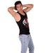 MEDIUM SMU Gym King Tank top Black and Red 33738 MX16 - SexyMenUnderwear.com