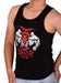 MEDIUM SMU Gym King Tank top Black and Red 33738 MX16 - SexyMenUnderwear.com