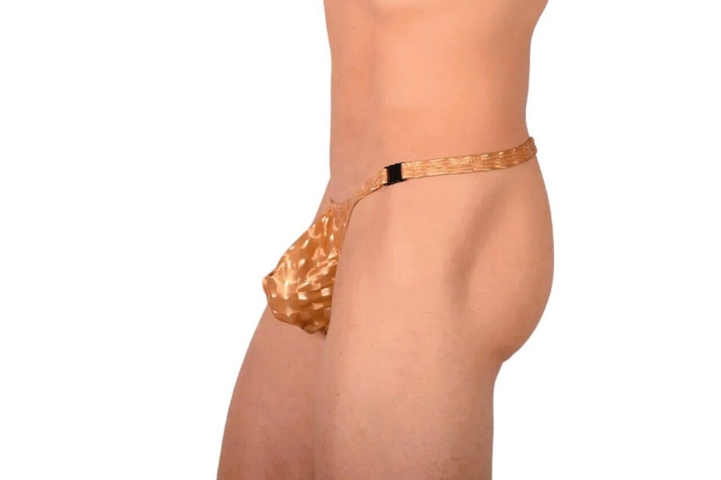 MEDIUM SMU Sexy Deetachable Golden Thong MX20 34136 - SexyMenUnderwear.com