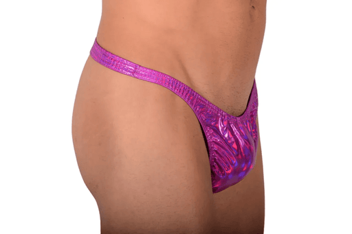 Medium SMU Swim Tanning Wear Thong Purple Flash SX 1006221