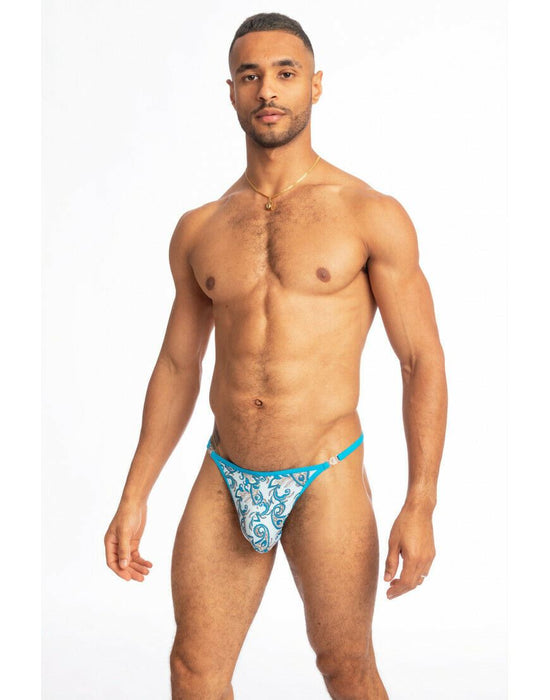 MEDIUM String L'Homme Invisible Striptease Thong "La Côte Méditerranéenne" UW21X - MED 95