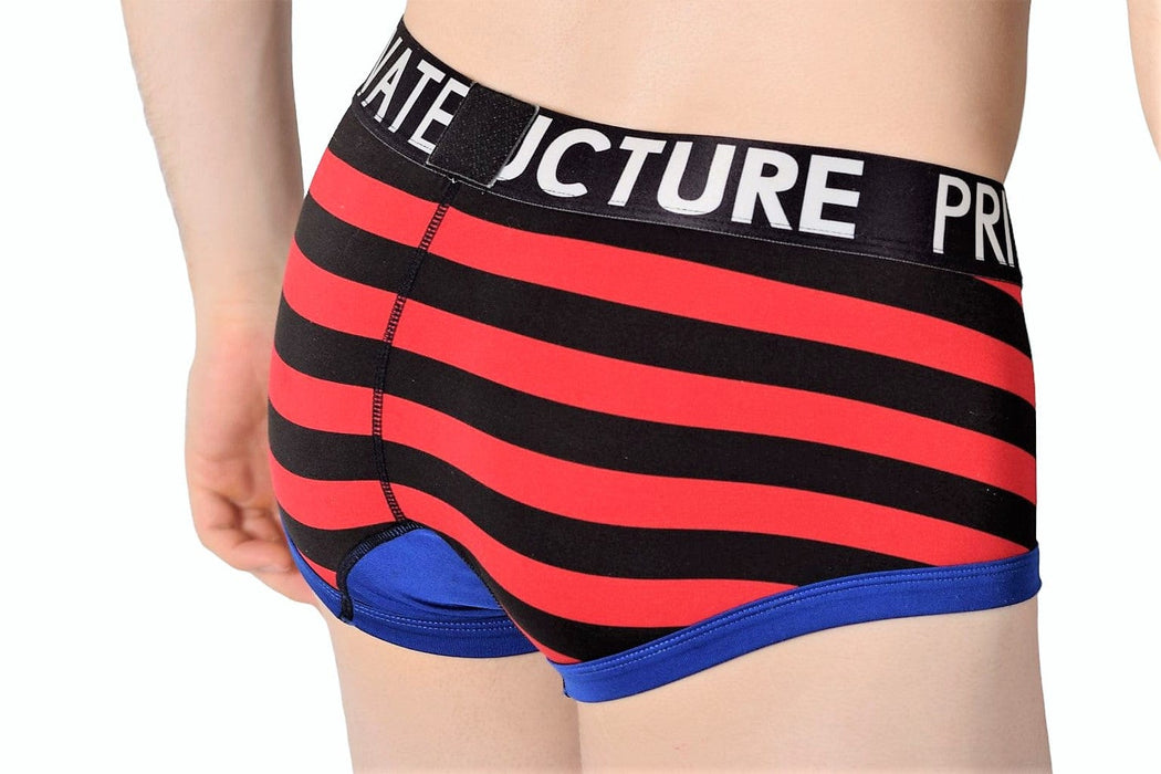 MEDIUM Stripe Private Structure Boxer 1 - 8 - SexyMenUnderwear.com