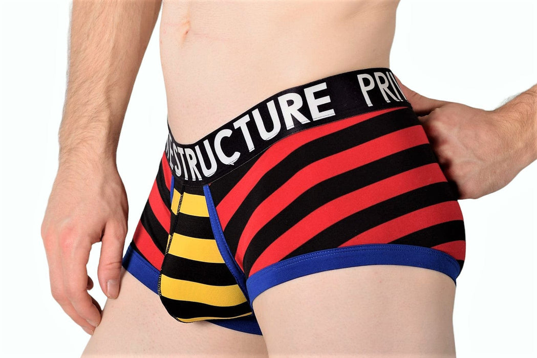 MEDIUM Stripe Private Structure Boxer 1 - 8 - SexyMenUnderwear.com