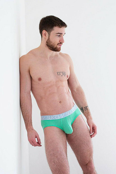 MEDIUM Sukrew Brief Bristol Casual Apex brief Light Green 20 - SexyMenUnderwear.com