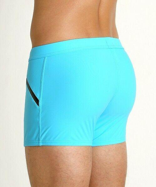 Medium Swim - short Gregg Homme Exotic Swim - Trunk Aqua 161205 139 - SexyMenUnderwear.com