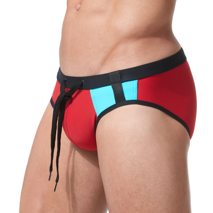 Medium Swimwear Gregg Homme Cruising Swim - Brief Red/Aqua 153103 1371