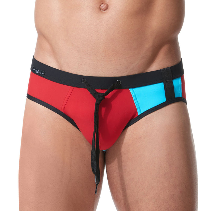 Medium Swimwear Gregg Homme Cruising Swim - Brief Red/Aqua 153103 1373