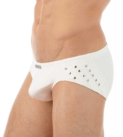 Medium Swimwear Gregg Homme LURE Swim - Brief Leather - Look White 131135 1391