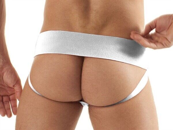 Mister B Jock BARCODE BERLIN Sergey Classic Old School Jockstrap Natural Fit White 12