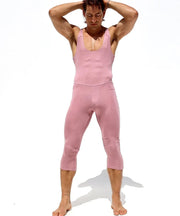 M/L RUFSKIN Bodysuit LOLO Supple Stretch Rayon Singlet Hemmed 3/4 Rosewood7