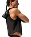 M/L RUFSKIN IGON Tank top Croped Sleeveless Hoodie See - through Tulle Power 46 - SexyMenUnderwear.com