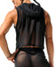 M/L RUFSKIN IGON Tank top Croped Sleeveless Hoodie See - through Tulle Power 46 - SexyMenUnderwear.com