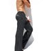 M/L RUFSKIN Legging FOSTER Flare - Leg Sport Lounge Pants Ribbed Black Chine - SexyMenUnderwear.com