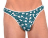 M/L SMU Sensual Floral Green/White Thong 33522 MX13 - SexyMenUnderwear.com