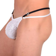 M/L SMU Sexy Party White Thong 33542 MX133