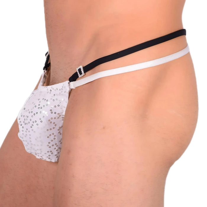 M/L SMU Sexy Pure White Party Thong 33546 MX13 - SexyMenUnderwear.com