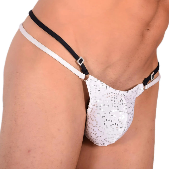 M/L SMU Sexy Pure White Party Thong 33546 MX13 - SexyMenUnderwear.com