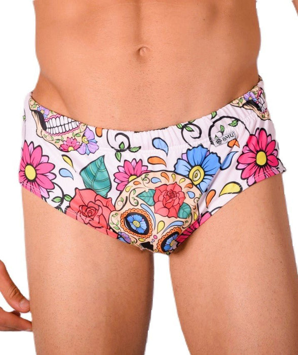 M/L SMU Swim Brief Skull 33441 MX11 - SexyMenUnderwear.com