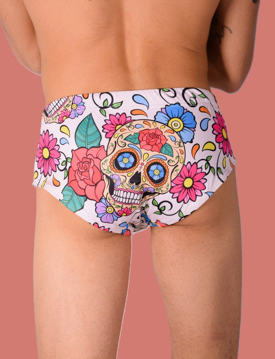 M/L SMU Swim Brief Skull 33441 MX11 - SexyMenUnderwear.com