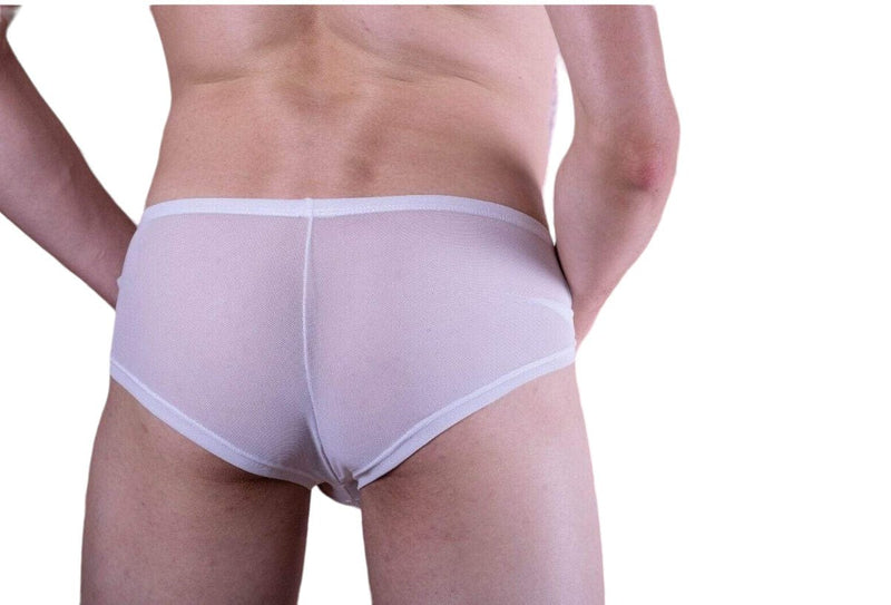 MOB Boxer Brief Sexy Erotic Underwear For Men Sheer White Mbl04 35