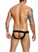 MOB DNGEON C - Ring Jockstrap With Open Front Black O/S DMBL01 - SexyMenUnderwear.com