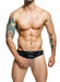 MOB DNGEON C - Ring Jockstrap With Open Front Black O/S DMBL01 - SexyMenUnderwear.com