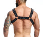 MOB DNGEON Classic Belt Harness O/S in Luxurious Faux Leather Black Camo DMBL13 5 - SexyMenUnderwear.com