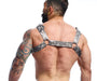 MOB DNGEON Classic Belt Harness O/S Luxurious Faux Leather Titanium Camo DMBL13 5 - SexyMenUnderwear.com