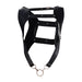 MOB DNGEON Crop Top Harness With C - Ring Leather Look Black - Mamba DMBL08 - SexyMenUnderwear.com