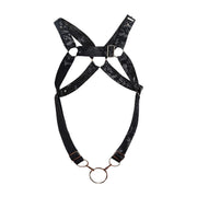 MOB DNGEON Cross C - Ring Harness One Size Adjustable Straps Black - Camo DMBL07 - SexyMenUnderwear.com